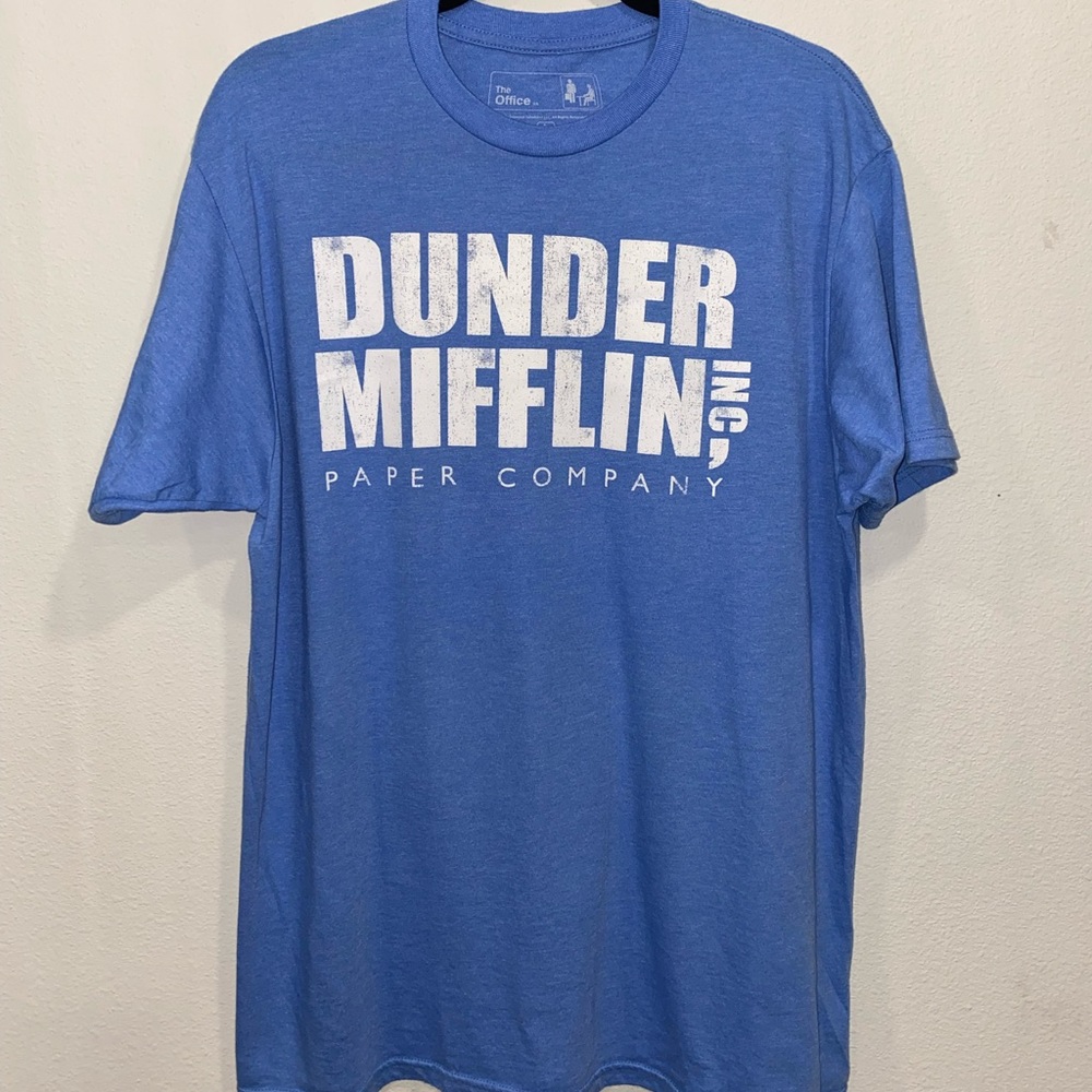 Blue The Office Dunder Mifflin Shirt
